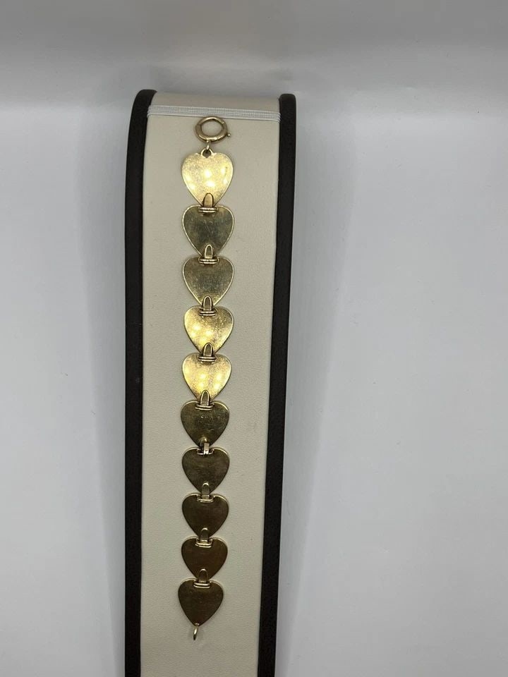 TIFFANY & CO GOLD HEART VINTAGE BRACELET (1 of 1)