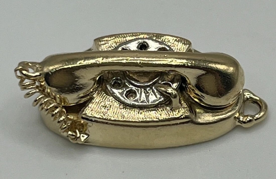 14K YELLOW GOLD TELEPHONE CHARM (1 of 1)