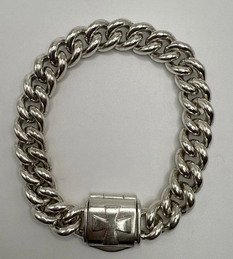 KIERSELSTEIN-CORD MALTESE CROSS LINK BRACELET - STERLING SILVER (1 of 2)