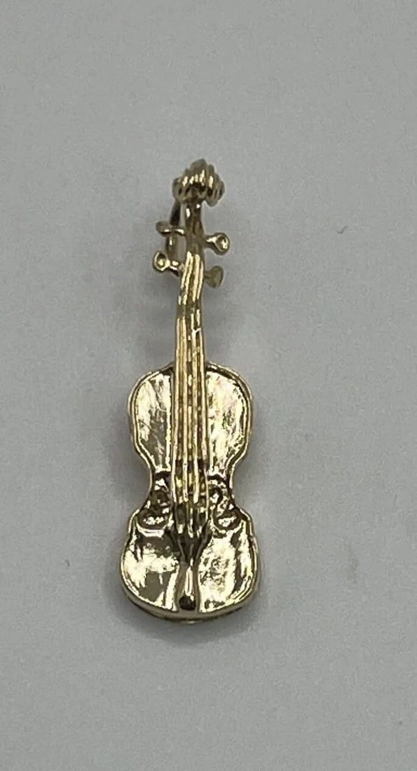 14K YELLOW GOLD VIOLIN CHARM (1 of 2)