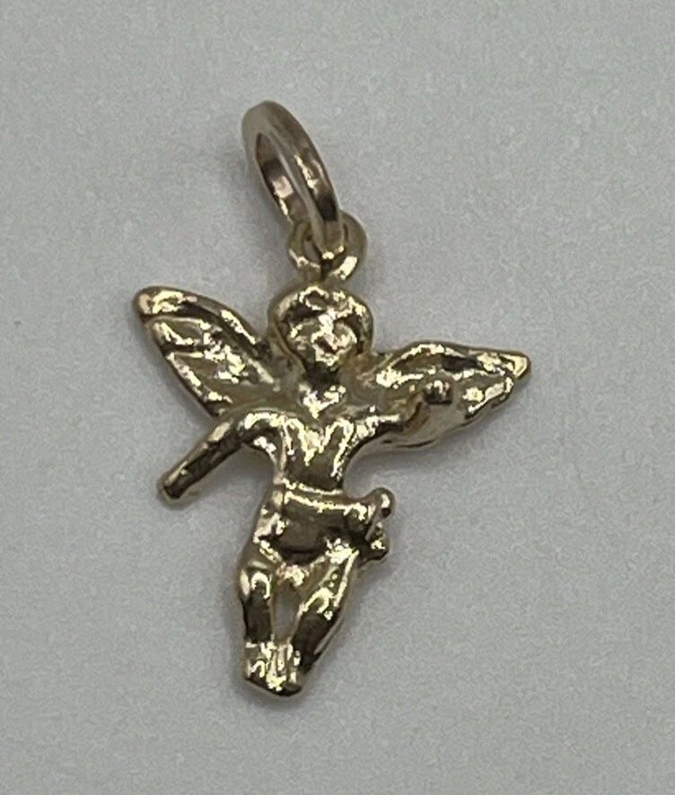 14K YELLOW GOLD ANGEL CHARM (1 of 1)