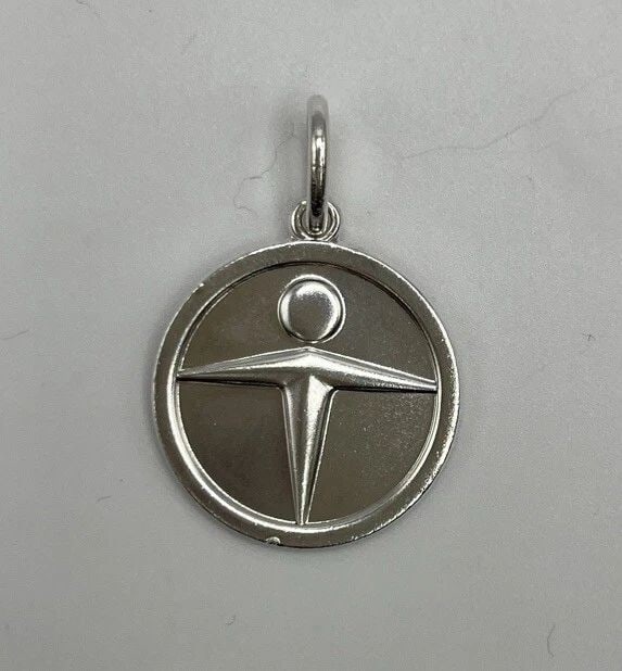 TIFFANY & CO. STERLING SILVER MANPOWER CHARM WITH BALE (1 of 1)