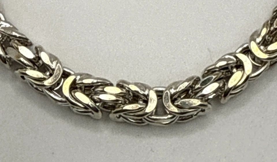 FANCY LINK 7.5" STERLING SILVER BRACELET 13.6 GRAMS (1 of 1)