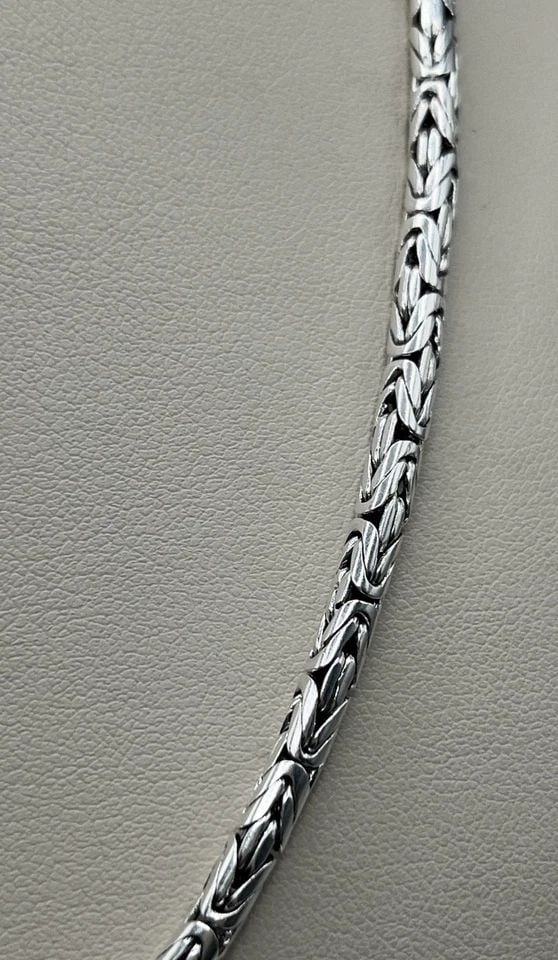 18" STERLING SILVER BYZANTINE NECKLACE 31.6 GRAMS (1 of 1)