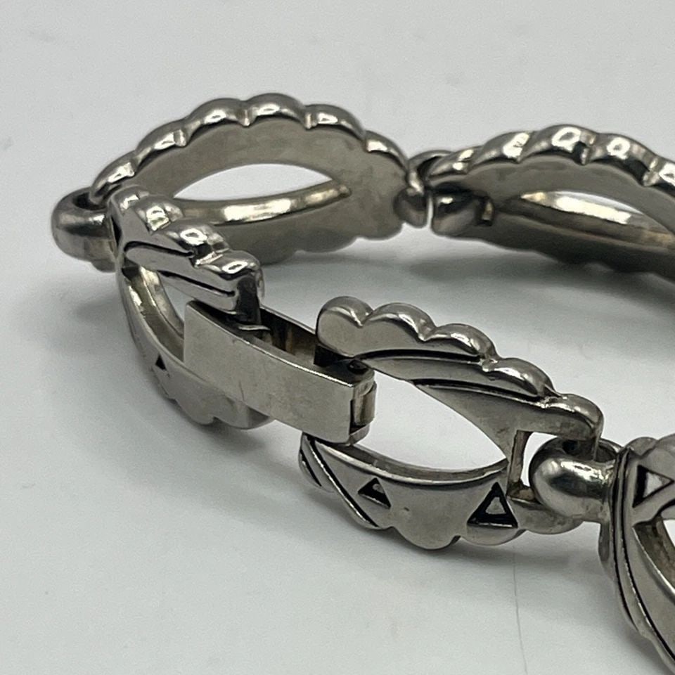 STERLING SILVER OVAL LINK BRACELET 7.25" (1 of 1)