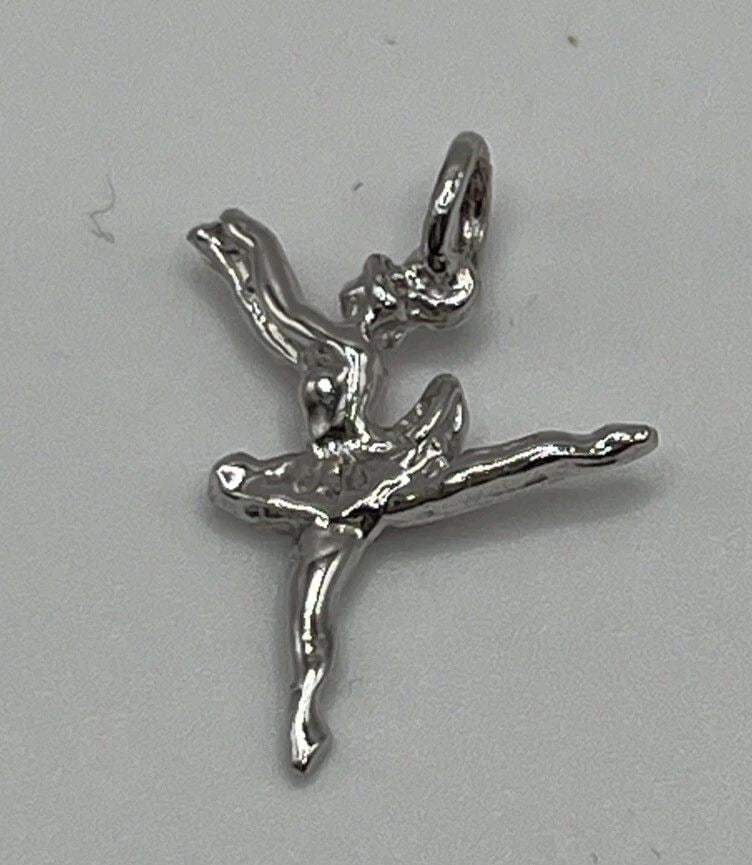 14K WHITE GOLD BALLERINA CHARM (1 of 1)