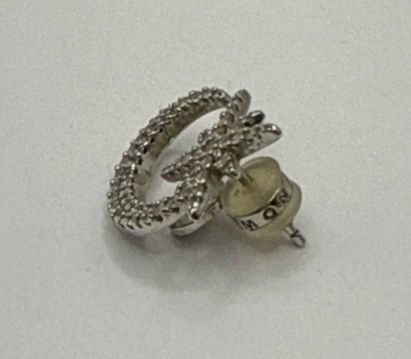 APM MONACO METEORITE & MOON CRYSTAL STUD STERLING SILVER EARRINGS (1 of 1)