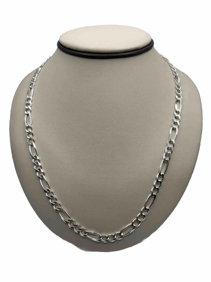 20" FIGARO STERLING SILVER CHAIN 24 GRAMS (1 of 2)