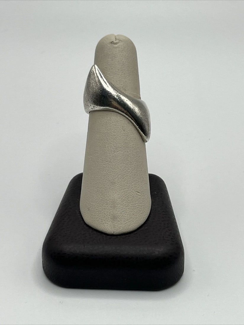 STERLING SILVER TWO POINT RING SIZE 6.75 FROM MEXICO (1 of 1)