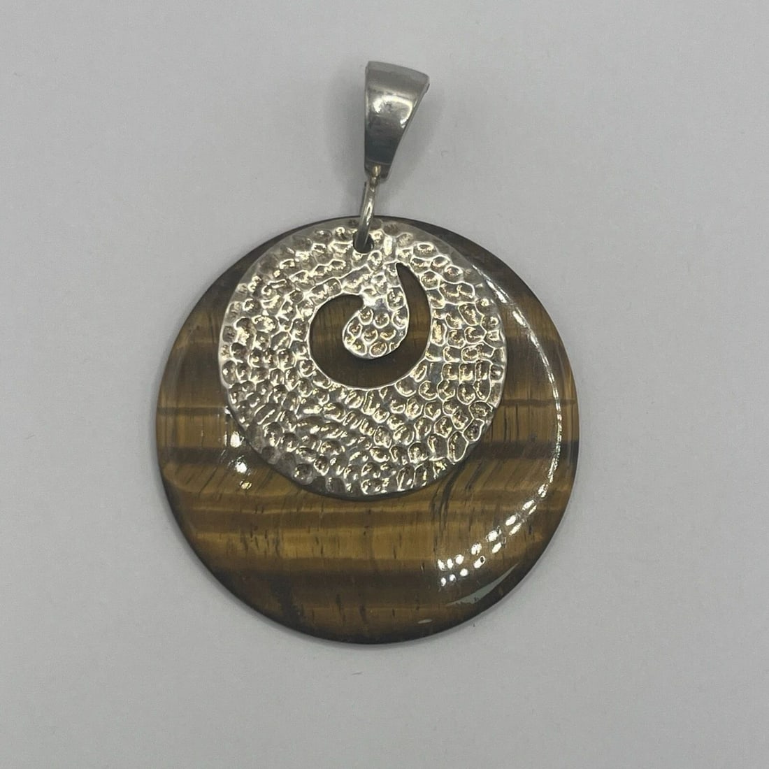 WHITNEY KELLY WOMEN'S NECKLACE PENDANT JEWELRY STERLING SILVER 925 TIGER EYE (1 of 2)
