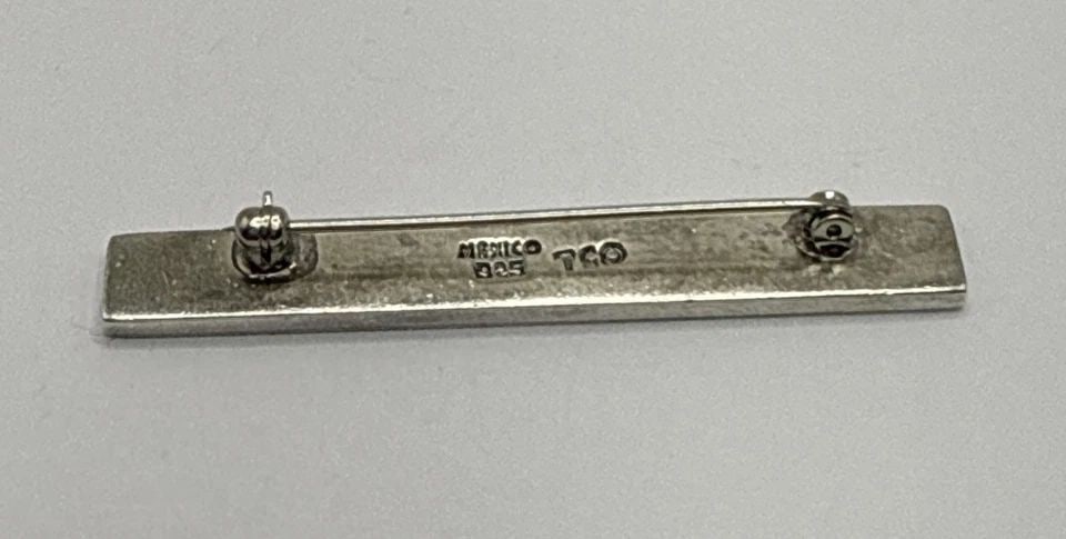 STERLING SILVER PIN BAR MEXICO TCO (1 of 1)