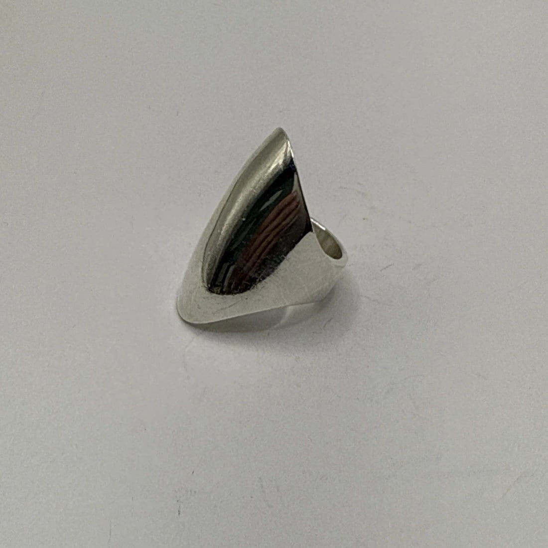 STERLING SILVER ELONGATED RING SIZE 5.25 (1 of 2)