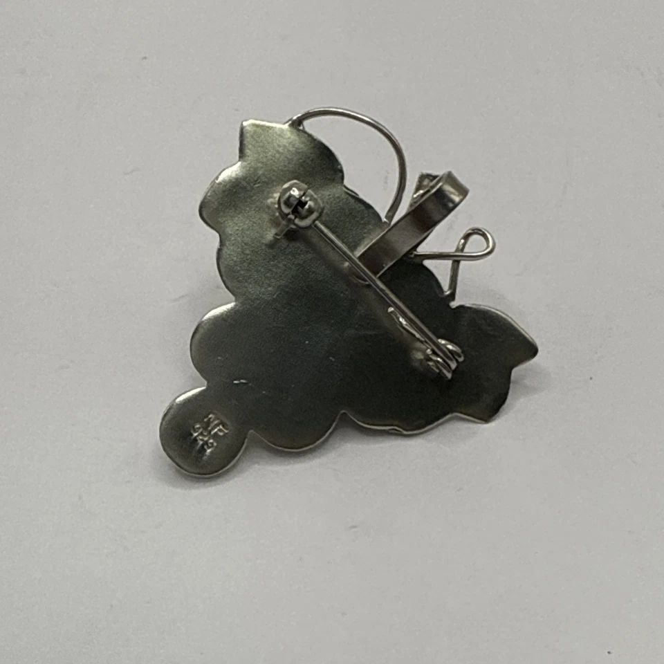MEXICO TAXCO STERLING SILVER GRAPE BROOCH/PENDANT 7.6 GRAMS (1 of 1)
