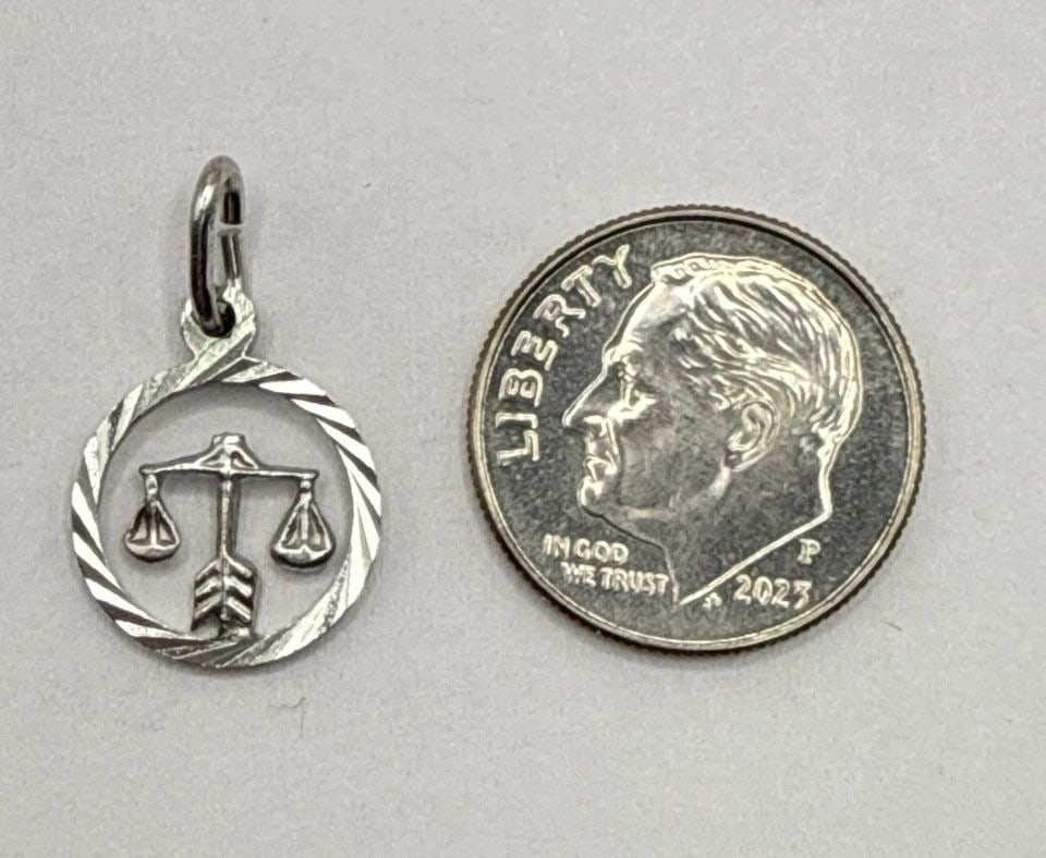 STERLING SILVER LIBRA PENDANT (1 of 1)