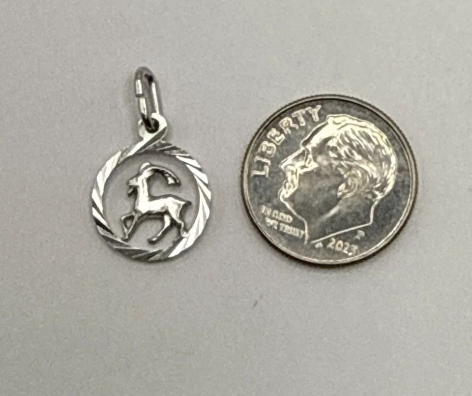 STERLING SILVER CAPRICORN PENDANT (1 of 1)