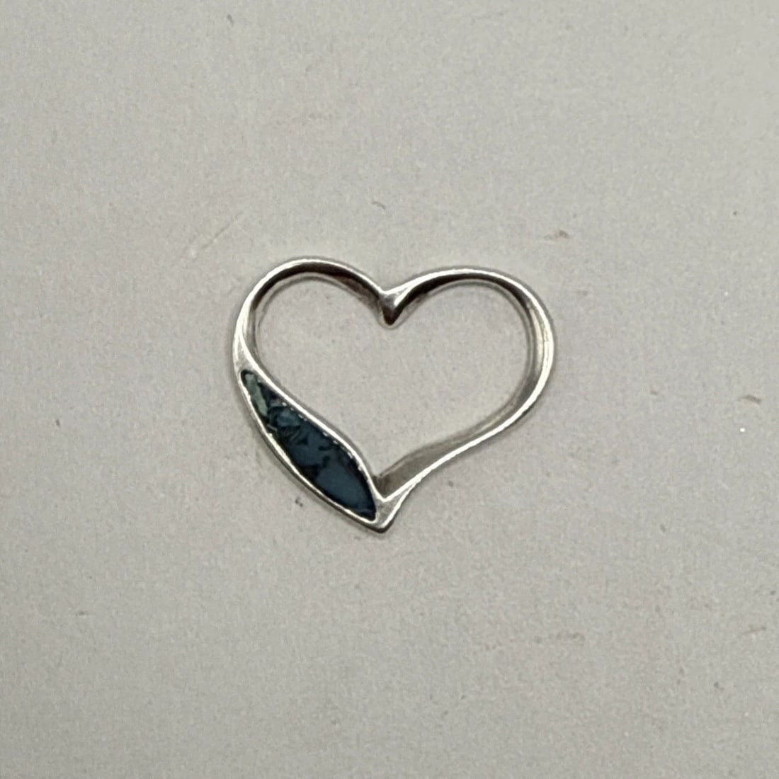 STERLING SILVER CHARM WITH TURQUOISE (1 of 2)