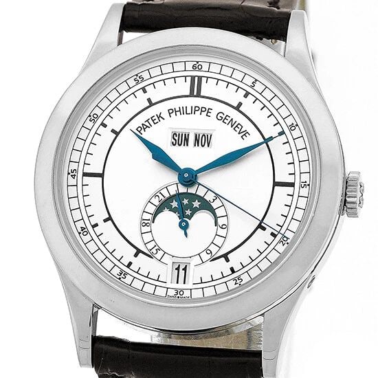 PATEK PHILIPPE 18K WHITE GOLD ANNUAL CALENDAR # 5396 G BOX WARRANTY 2011 MINTY (1 of 2)