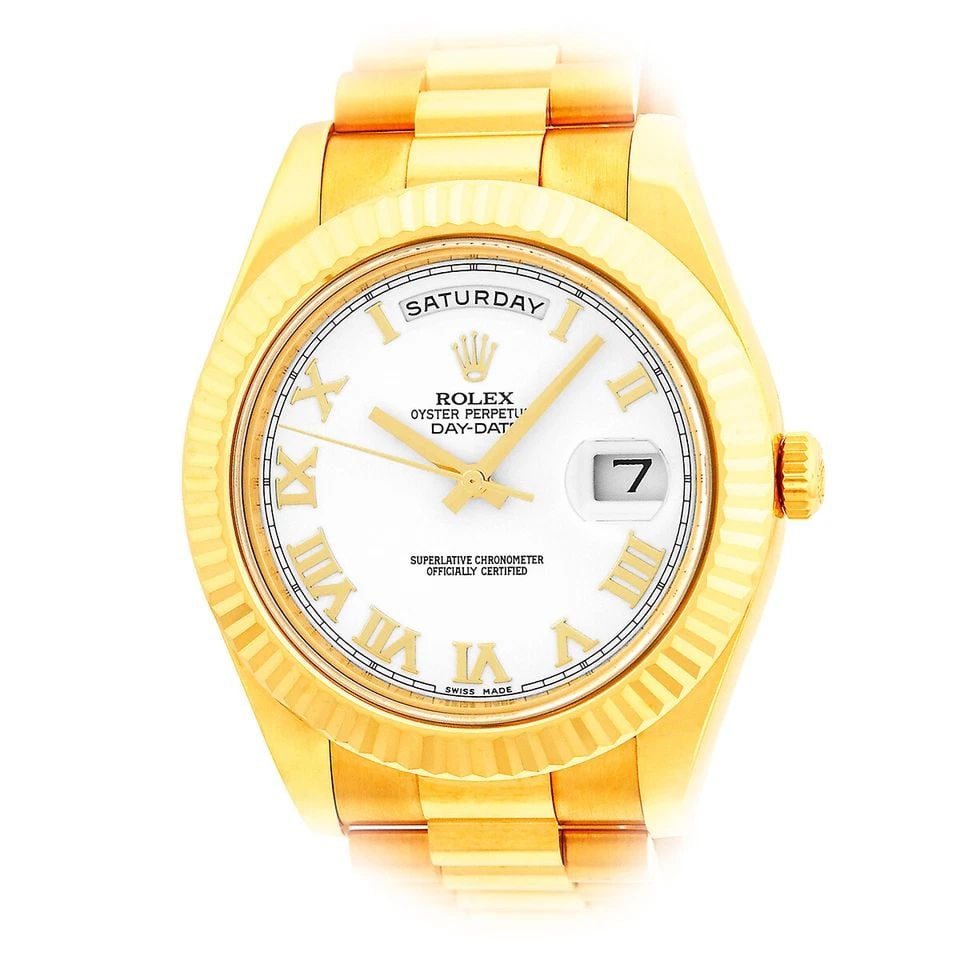 ROLEX 18K YELLOW GOLD 41MM DAY DATE 41 PRESIDENT 218238 BOX WARRANTY 2012 MINTY: ROLEX 18K YELLOW GOLD 41MM DAY DATE 41 PRESIDENT 218238 BOX WARRANTY 2012 MINTY ROLEX 41mm 18K Yellow Gold Day Date President 218238 Warranty 2010 MINTY Certified Pre-Owned Gent's 18K Yellow Gold 41mm