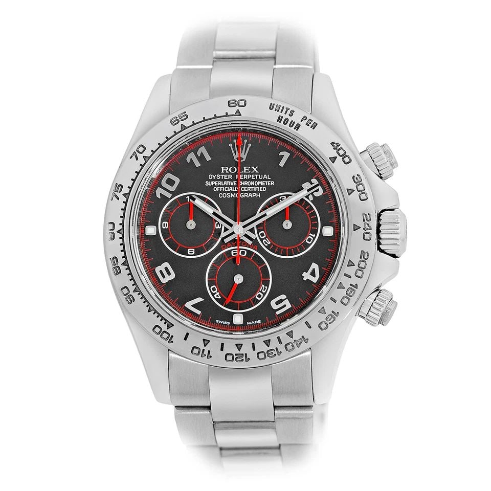 ROLEX 18K WHITE GOLD 40MM DAYTONA COSMOGRAPH RACING 116509 WARRANTY BOX MINTY (1 of 2)