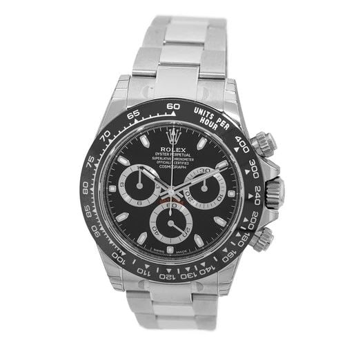 ROLEX STAINLESS STEEL 40MM DAYTONA COSMOGRAPH CERAMIC 116500LN NOS 2023 UNWORN: NEW ROLEX Stainless Steel 40mm Daytona Cosmograph 116500LN NOS 2023 BOX UNWORN NEW Gent's Stainless Steel 40mm Rolex "Daytona" Cosmograph UNWORN Item #: CDC092504 BRAND Rolex Model: Daytona Cosmograph