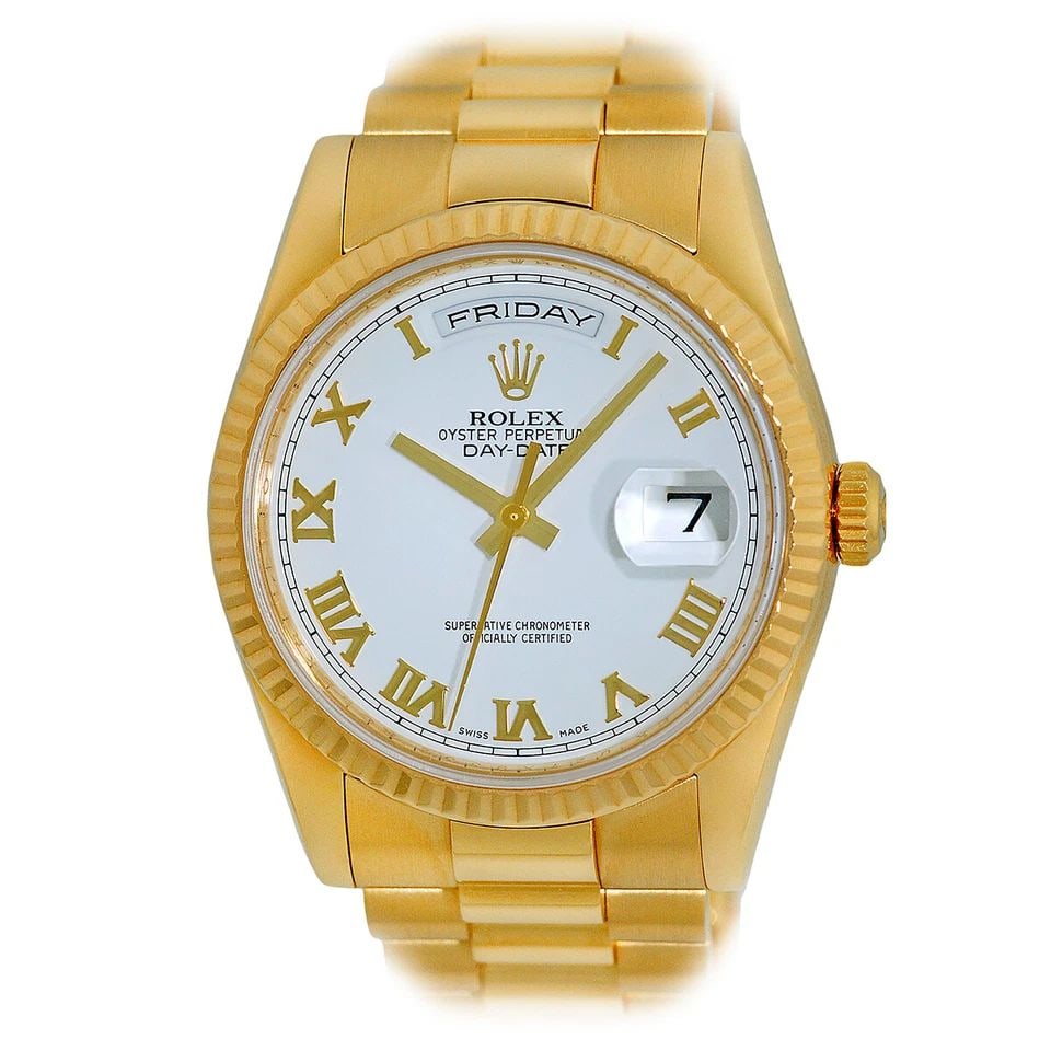 ROLEX 36MM 18K YELLOW GOLD DAY DATE PRESIDENT 118238 BOX WARRANTY 2009 MINTY: ROLEX 36MM 18K YELLOW GOLD DAY DATE PRESIDENT 118238 BOX WARRANTY 2009 MINTY ROLEX 18K Yellow Gold 36mm Day Date President 118238 Box Warranty Gent's 18K Yellow Gold 40mm Rolex Day-Date "President" Br
