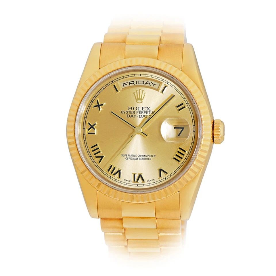 ROLEX 18K YELLOW GOLD 36MM DAY DATE PRESIDENT 118238 BOX WARRANTY MINTY (1 of 2)