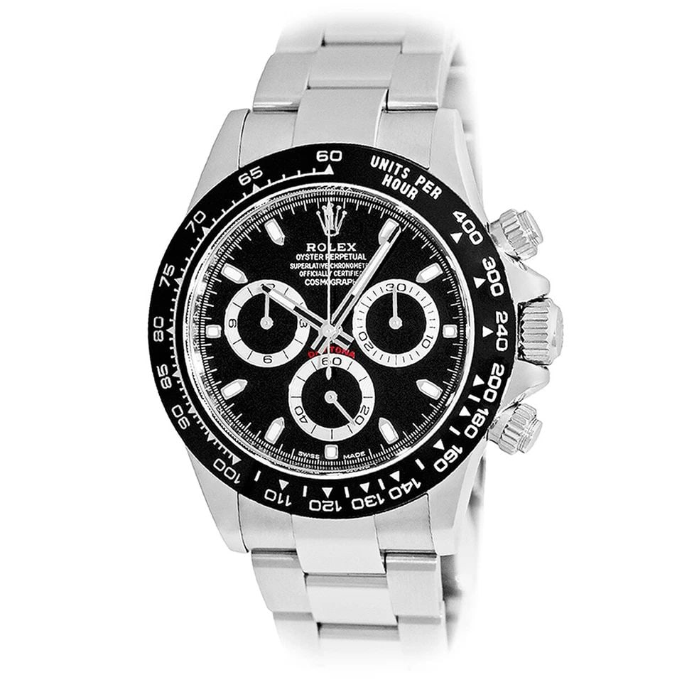 ROLEX STAINLESS STEEL 40MM DAYTONA COSMOGRAPH CERAMIC 116500LN BOX WARRANTY 2017: ROLEX STAINLESS STEEL 40MM DAYTONA COSMOGRAPH CERAMIC 116500LN BOX WARRANTY 2020 Pre-Owned ROLEX Stainless Steel 40mm Daytona Cosmograph 116500LN Warranty Box Pre-Owned Gent's Stainless Steel 40mm Rol