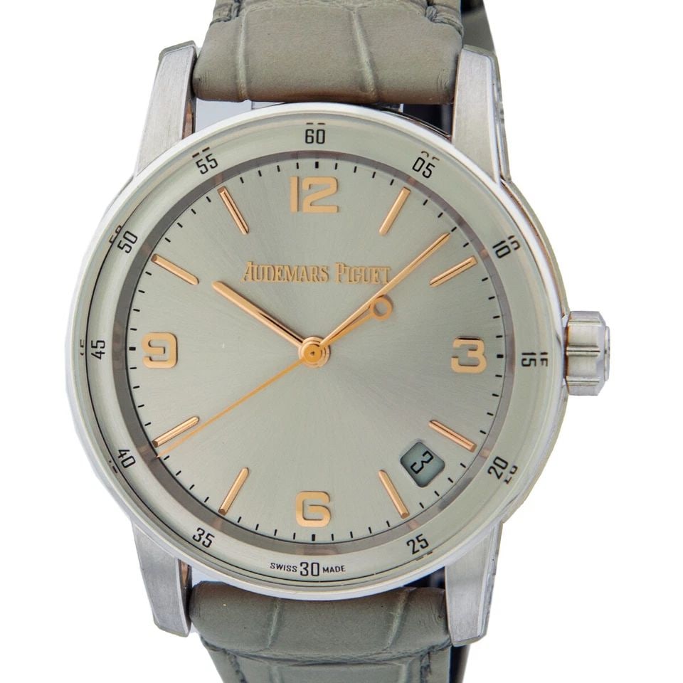 AUDEMARS PIGUET 18K WHITE & ROSE GOLD 41MM AUDEMARS PIGUET CODE 11.59 WARRANTY: AUDEMARS PIGUET 18K WHITE & ROSE GOLD 41MM AUDEMARS PIGUET CODE 11.59 WARRANTY AUDEMARS PIGUET 18K White and Rose Gold 41mm Audemars Piguet "Code 11.59" Gent's 18K Rose Gold and White Gold 41mm Audema