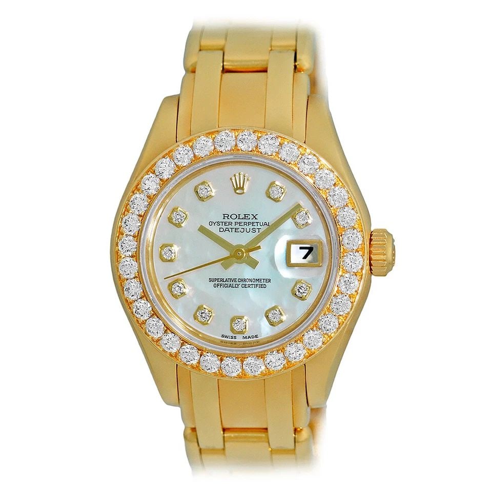 ROLEX 18K YELLOW GOLD 29MM MASTERPIECE 80298 FACTORY DIAMOND BOX WARRANTY MINTY (1 of 1)