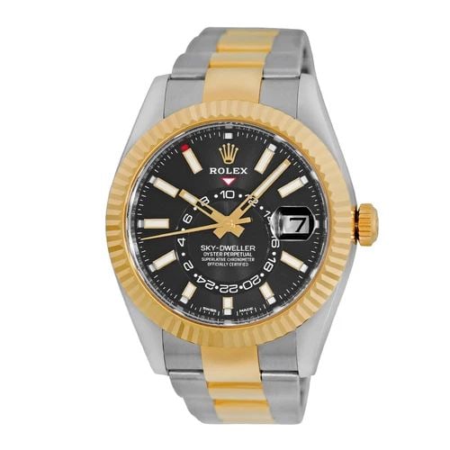 ROLEX STAINLESS STEEL & 18K YELLOW GOLD 42MM SKY DWELLER 326933 BOX NEW 2023: ROLEX STAINLESS STEEL & 18K YELLOW GOLD 42MM SKY DWELLER 326933 BOX NEW 2023 ROLEX Stainless Steel & 18K Yellow Gold 42mm Sky Dweller 326933 Warranty NEW 2023 Gent's Stainless Steel & 18K Yellow Gold 