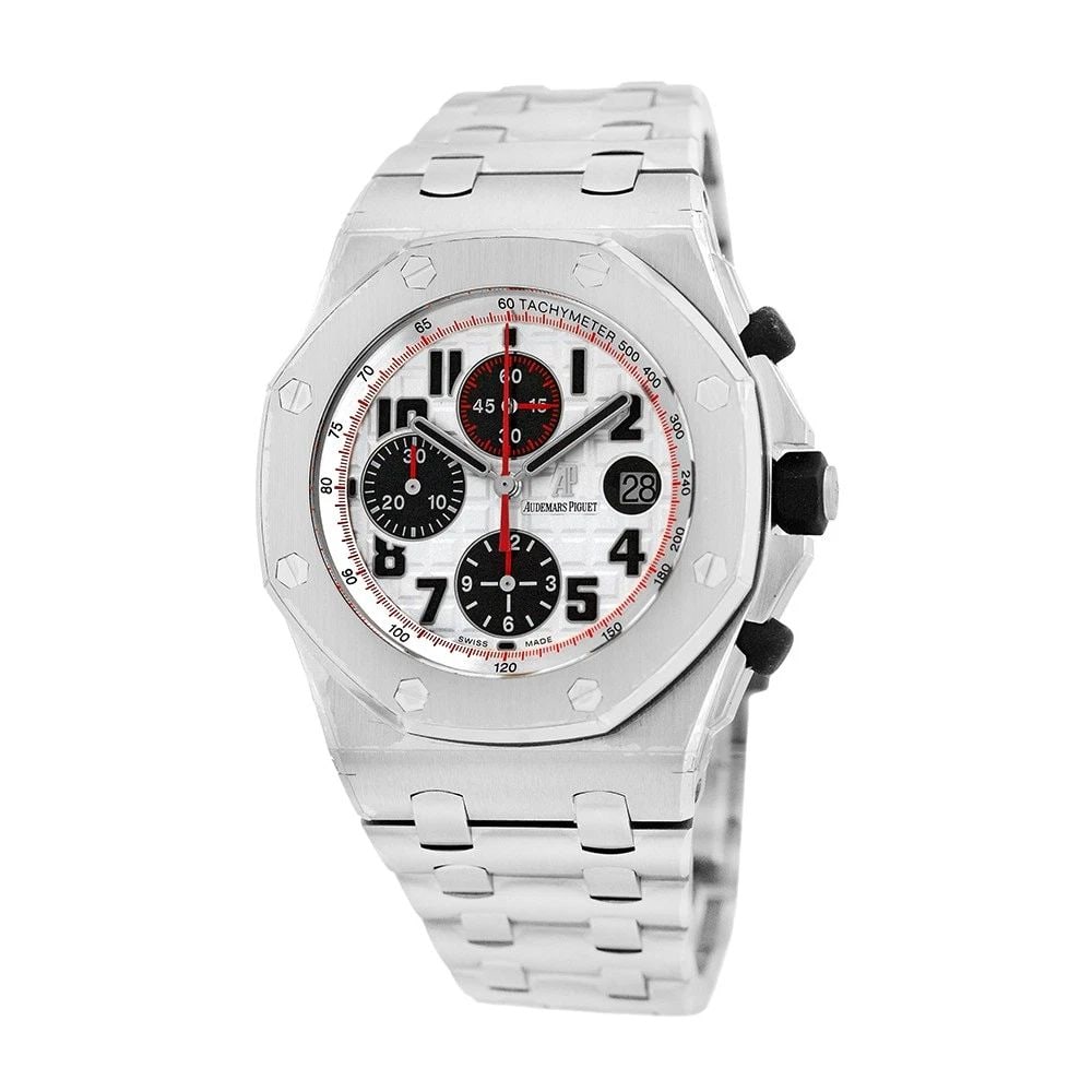 AUDEMARS PIGUET STAINLESS STEEL 42MM ROYAL OAK OFFSHORE CHRONOGRAPH 26170ST BOX: AUDEMARS PIGUET STAINLESS STEEL 42MM ROYAL OAK OFFSHORE CHRONOGRAPH 26170ST BOX Brand: Audemars Piguet Model: Royal Oak Offshore Brick Chronograph Reference No: 26170ST.OO.D101CR.02 Gender: Gent’s M