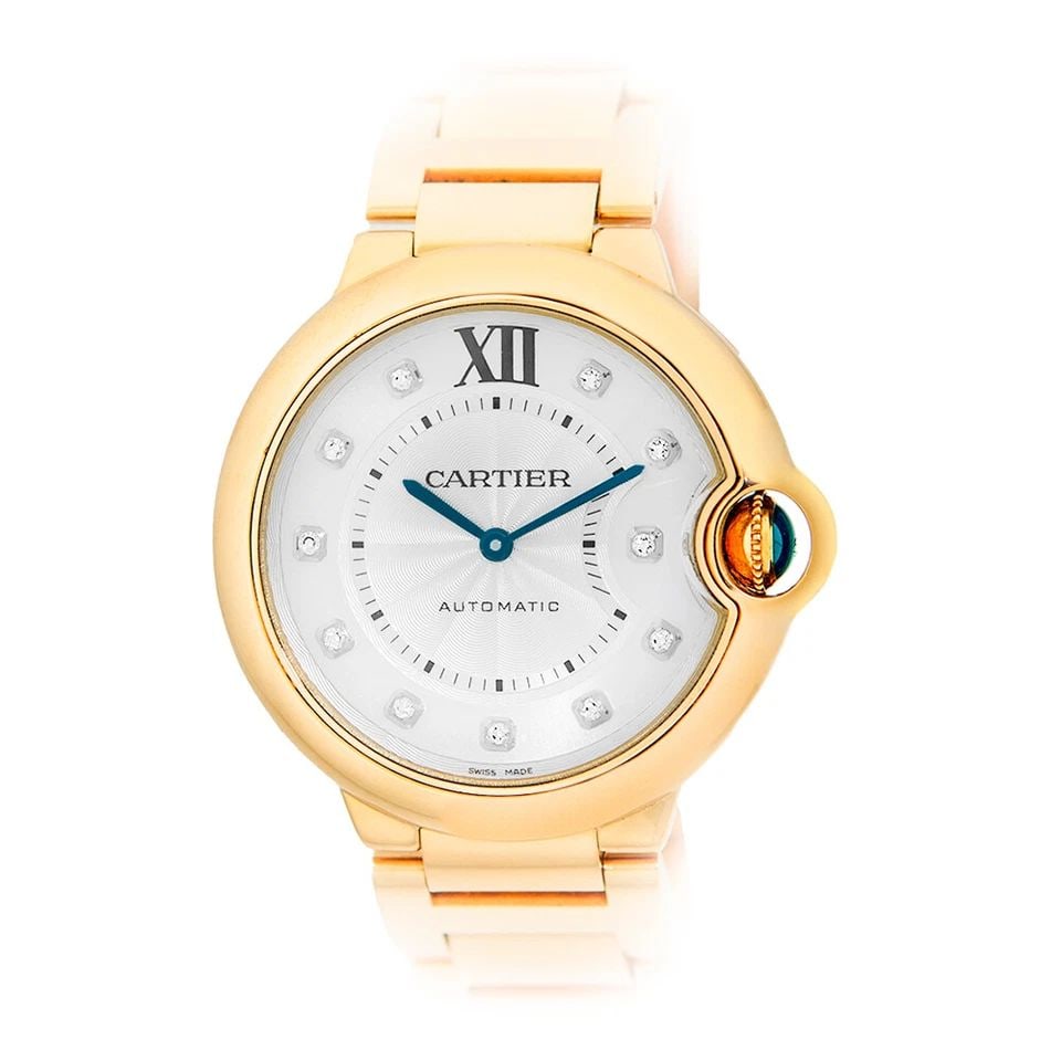 CARTIER 18K YELLOW GOLD 36MM BALLON BLEU DE CARTIER WE902027-3002 WARRANTY BOX (1 of 2)