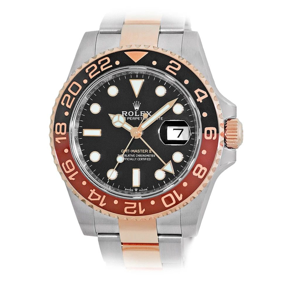 ROLEX STEEL & 18K ROSE GOLD 40MM GMT MASTER II ROOTBEER 126711CHNR WARRANTY NEW: ROLEX STEEL & 18K ROSE GOLD 40MM GMT MASTER II ROOTBEER 126711CHNR WARRANTY NEW ROLEX Stainless Steel & 18K Rose Gold 40mm GMT Master II Rootbeer 126711CHNR Box Warranty UNWORN Gent's Stainless Steel 