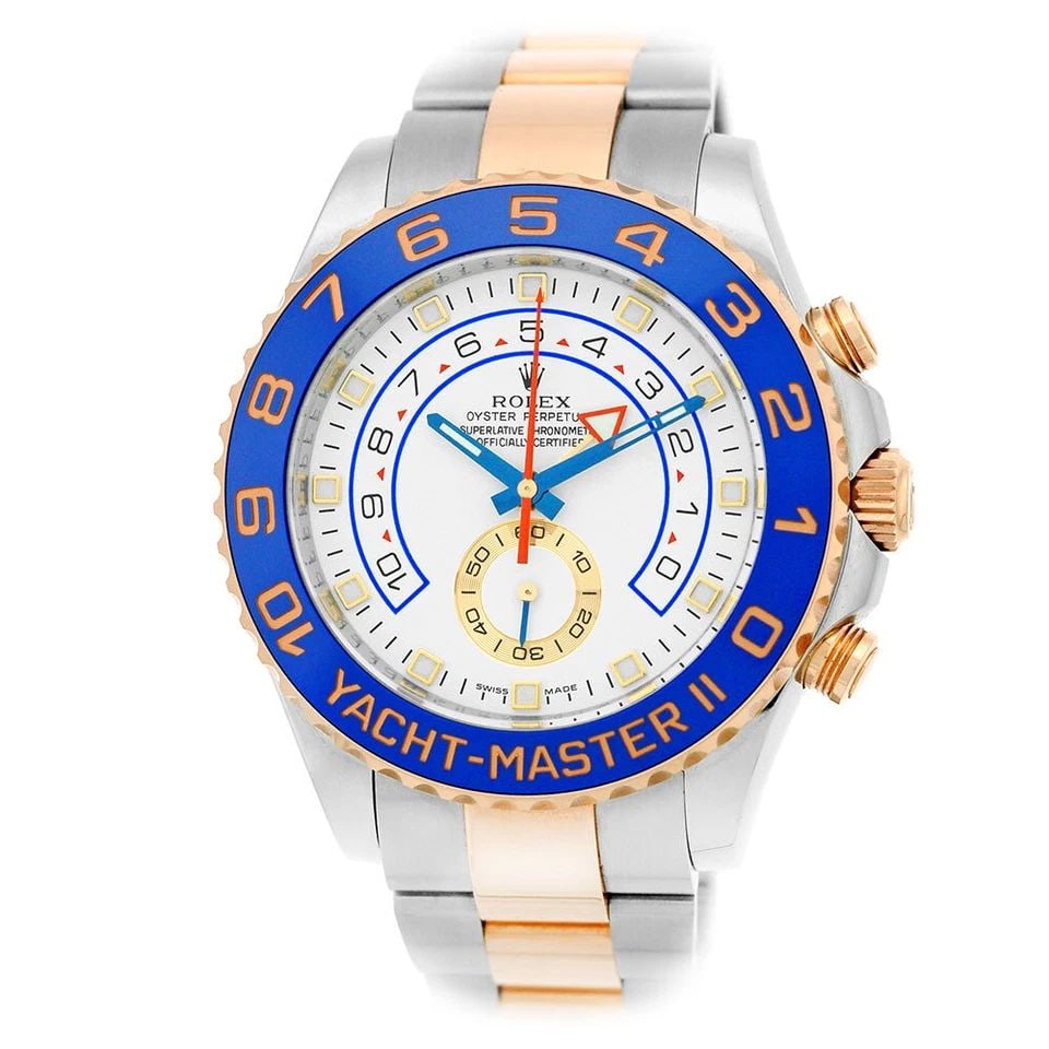 ROLEX STAINLESS STEEL & ROSE GOLD 44MM YACHT-MASTER II 116681 WARRANTY BOX 2014: ROLEX STAINLESS STEEL & ROSE GOLD 44MM YACHT-MASTER II 116681 WARRANTY BOX 2014 ROLEX Stainless Steel & Rose Gold 44mm Yacht-Master II 116681 MINTY Warranty Box Pre-Owned Gent's Stainless Steel & Rose