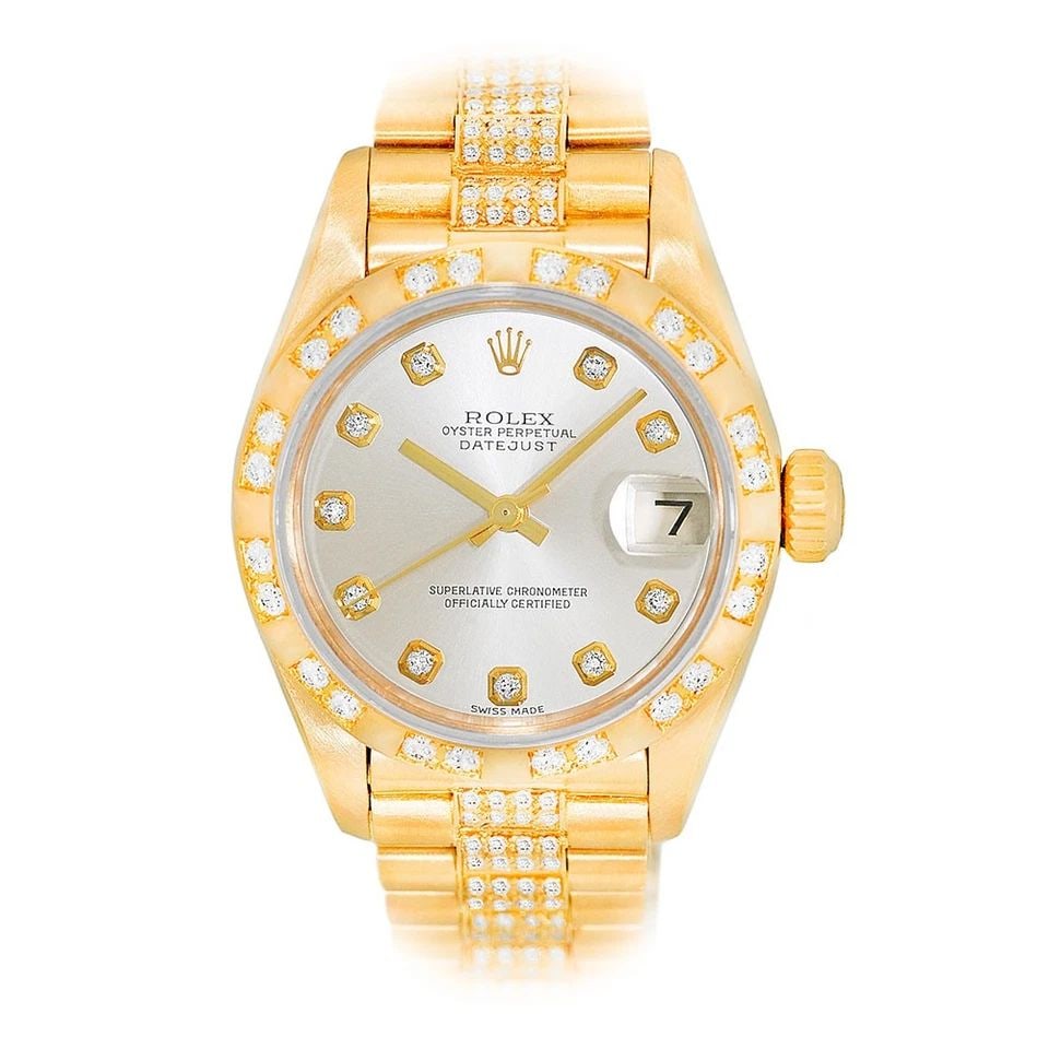 ROLEX LADY'S 18K YELLOW GOLD 26MM PRESIDENT 79258 BOX WARRANTY MINTY: ROLEX LADY'S 18K YELLOW GOLD 26MM PRESIDENT 79258 BOX WARRANTY MINTY ROLEX 18K Yellow Gold 26mm President 79258 Box Warranty MINTY Certified Pre-Owned 18K Yellow Gold 26mm Rolex "President" Item #: CT