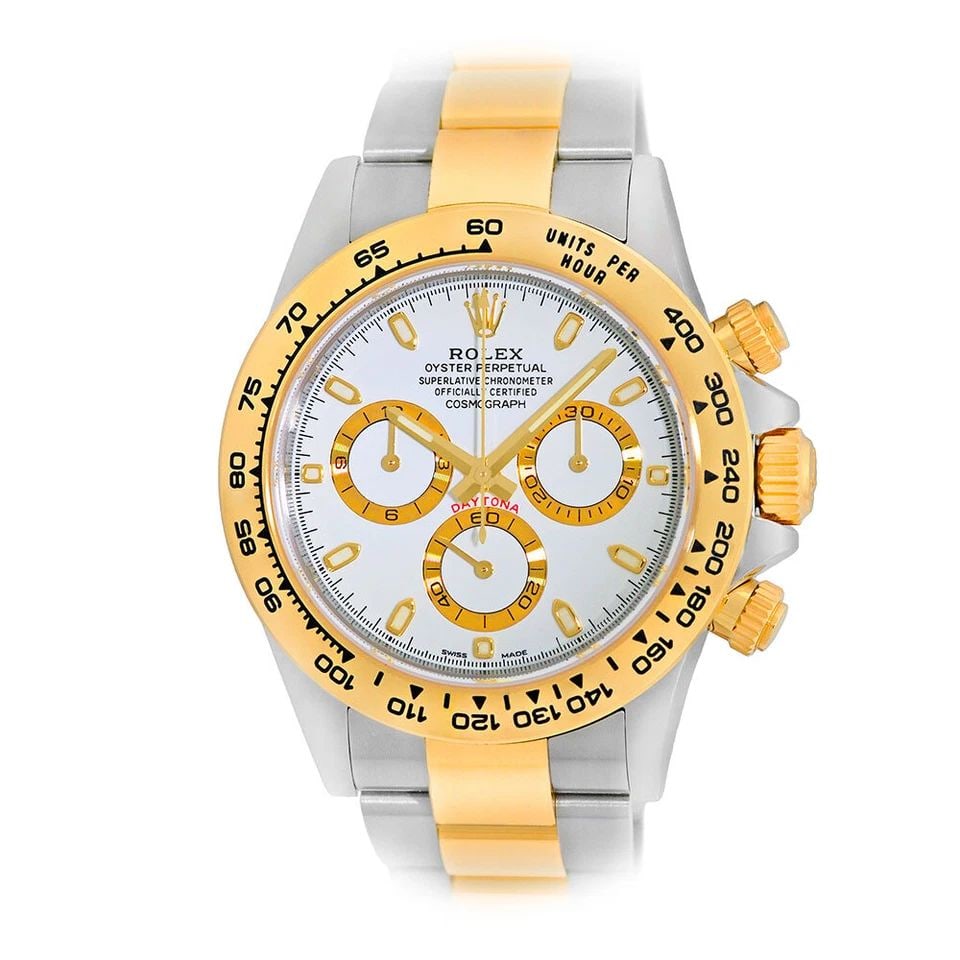 ROLEX STEEL & 18K YELLOW GOLD 40MM DAYTONA COSMOGRAPH 116503 BOX WARRANTY: ROLEX STEEL & 18K YELLOW GOLD 40MM DAYTONA COSMOGRAPH 116503 BOX WARRANTY ROLEX Stainless Steel & 18K Yellow Gold 40mm Daytona Cosmograph 116503 Box Warranty MINTY Pre-Owned Gent's Stainless Steel & 1