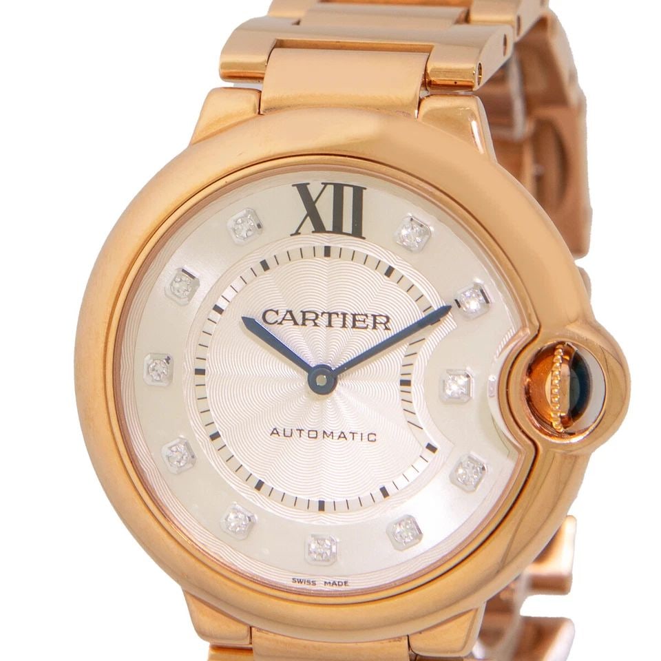 CARTIER 18K ROSE GOLD 36MM BALLON BLEU DE CARTIER WE90202 BOX WARRANTY 2021 (1 of 2)