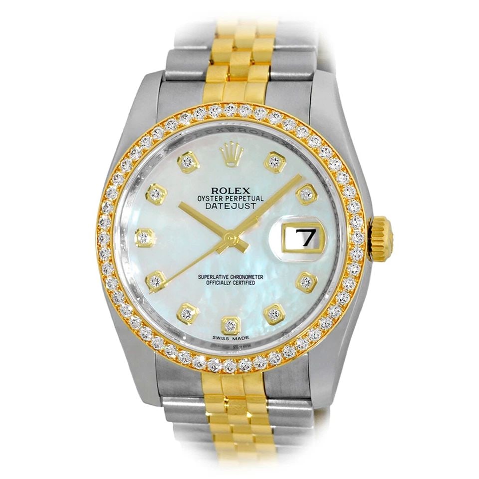 ROLEX STAINLESS STEEL & 18K YELLOW GOLD 36MM DATEJUST 116243 BOX WARRANTY MINTY: ROLEX STAINLESS STEEL & 18K YELLOW GOLD 36MM DATEJUST 116243 BOX WARRANTY MINTY ROLEX Stainless Steel & 18K Yellow Gold 36mm Datejust 116243 Box Warranty MINTY Pre-Owned Gent's Stainless Steel & 18K Y