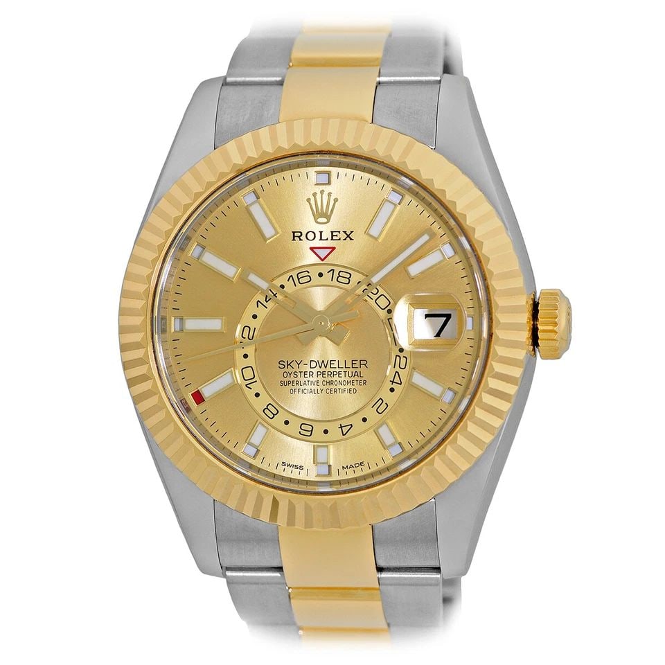 ROLEX STAINLESS STEEL & 18K YELLOW GOLD 42MM SKY-DWELLER 326933 BOX WARRANTY: ROLEX STAINLESS STEEL & 18K YELLOW GOLD 42MM SKY-DWELLER 326933 BOX WARRANTY ROLEX Stainless Steel & 18K Yellow Gold 42mm Sky Dweller 326933 Warranty Box Pre-Owned Gent's Stainless Steel & 18K Yellow 