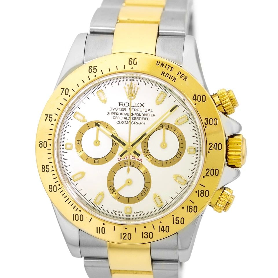 ROLEX STAINLESS STEEL & YELLOW GOLD 40MM DAYTONA COSMOGRAPH 116523 WARRANTY BOX: ROLEX STAINLESS STEEL & YELLOW GOLD 40MM DAYTONA COSMOGRAPH 116523 WARRANTY BOX Pre-Owned ROLEX Stainless Steel & 18K Yellow Gold 40mm Daytona Cosmograph 116523 Warranty Box Pre-Owned Gent's Stainless