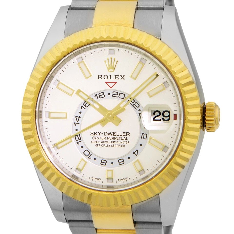 ROLEX STEEL & 18K YELLOW GOLD 42MM SKY DWELLER 326933 WARRANTY 2019 BOX MINTY: ROLEX STEEL & 18K YELLOW GOLD 42MM SKY DWELLER 326933 WARRANTY 2019 BOX MINTY ROLEX Stainless Steel & 18K Yellow Gold 42mm Sky Dweller 326933 Warranty 2019 Box Gent's Stainless Steel & 18K Yellow Gold