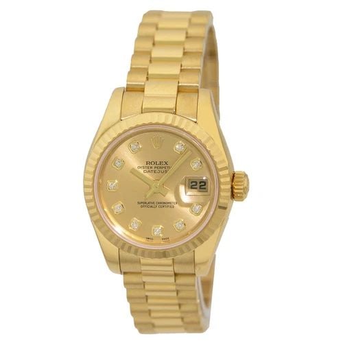ROLEX 18K YELLOW GOLD 26MM FACTORY DIAMOND PRESIDENT 179178 BOX WARRANTY (1 of 1)