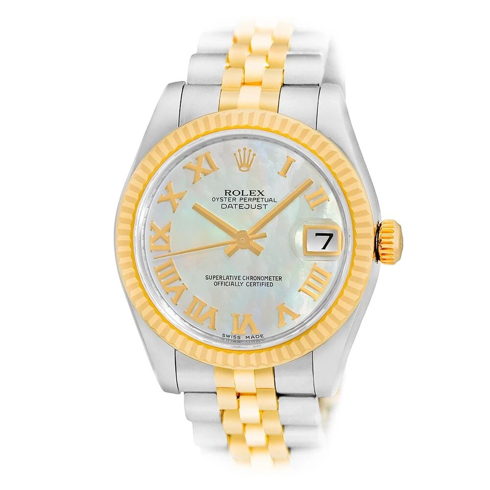 ROLEX STAINLESS STEEL & 18K YELLOW GOLD 31MM DATEJUST 178273 BOX WARRANTY: ROLEX STAINLESS STEEL & 18K YELLOW GOLD 31MM DATEJUST 178273 BOX WARRANTY ROLEX Midsize Stainless Steel & 18K Yellow Gold 31mm Datejust 178273 Box Warranty Pre-Owned Midsize Stainless Steel & 18K Rose