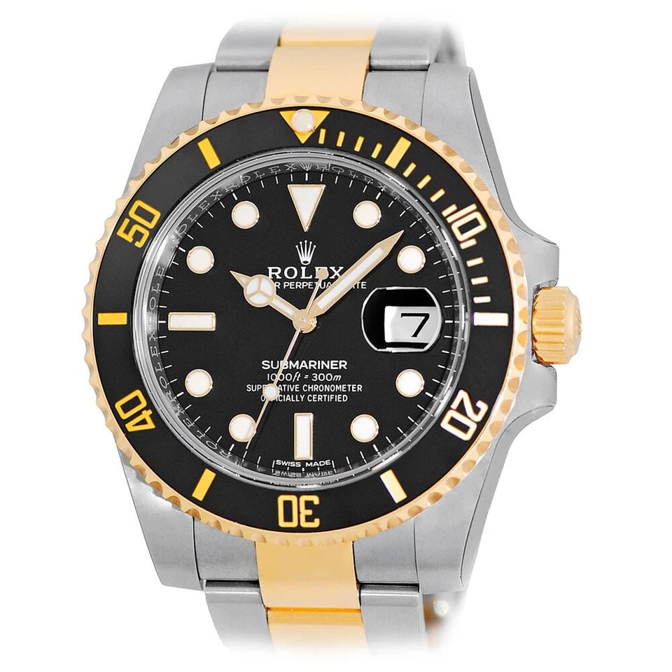 ROLEX STEEL 18K YELLOW GOLD 40MM SUBMARINER BLACK CERAMIC 116613 2017 WARRANTY: ROLEX STEEL 18K YELLOW GOLD 40MM SUBMARINER BLACK CERAMIC 116613 2020 WARRANTY ROLEX Steel 18K Yellow Gold Submariner Black Ceramic 116613 Random Serial Gent's Stainless Steel & 18K Yellow Gold Rolex 