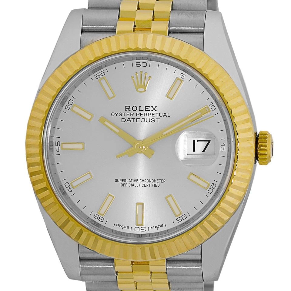 ROLEX 41MM STAINLESS STEEL & 18K YELLOW GOLD ROLEX DATEJUST 126333 WARRANTY 2018: ROLEX 41MM STAINLESS STEEL & 18K YELLOW GOLD ROLEX DATEJUST 126333 WARRANTY 2018 ROLEX 41mm Stainless Steel & 18K Yellow Gold Rolex Datejust 126333 Warranty 2018 Gent's Stainless Steel & 18K Yellow Go