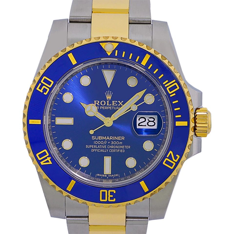 ROLEX STEEL &18K YELLOW GOLD 40MM SUBMARINER CERAMIC 116613 LB BOX WARRANTY: ROLEX STEEL &18K YELLOW GOLD 40MM SUBMARINER CERAMIC 116613 LB BOX WARRANTY ROLEX Stainless Steel &18K Yellow Gold Submariner 116613LB Box Warranty MINTY Gent's Stainless Steel & 18K Yellow Gold Rolex