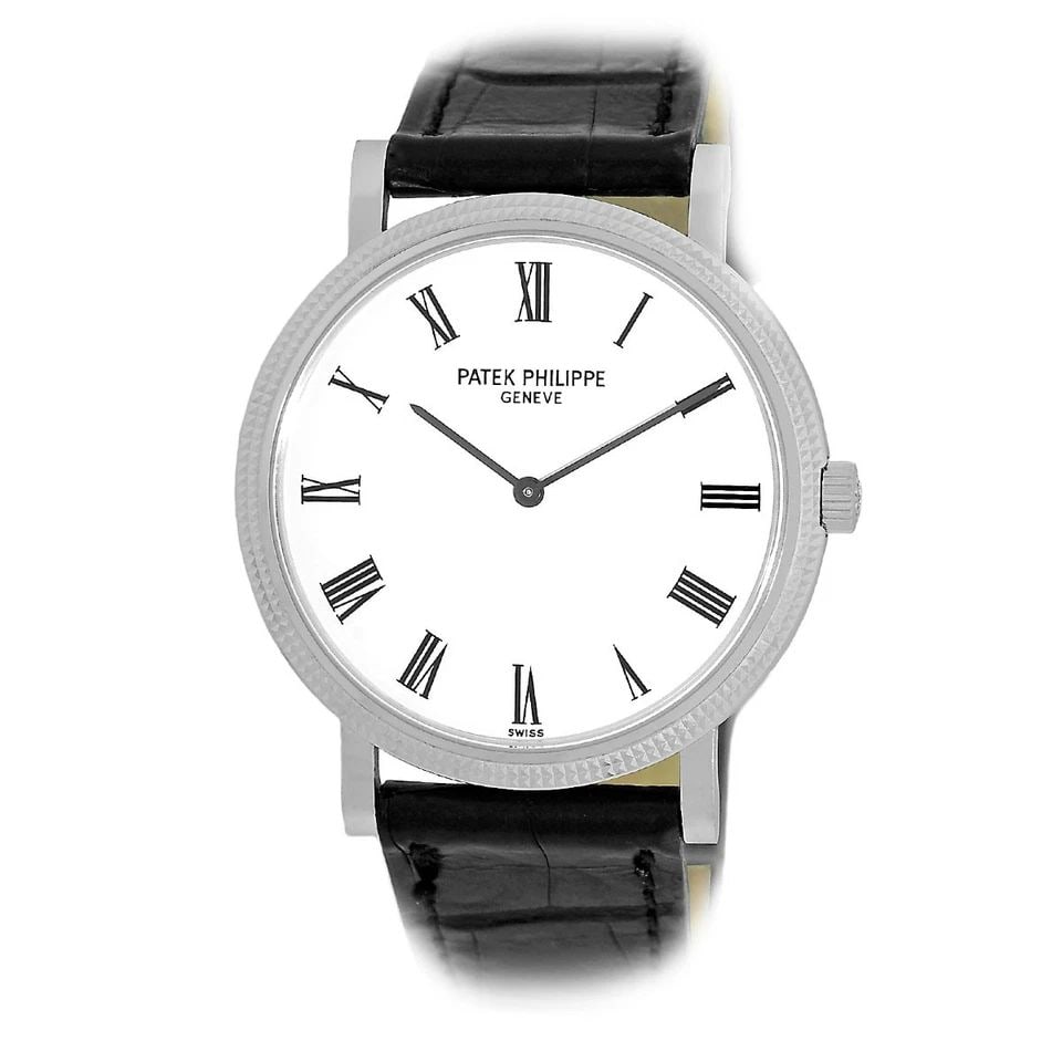 PATEK PHILIPPE 18K WHITE GOLD 35MM CALATRAVA # 5120 BOX LIFETIME WARRANTY MINTY (1 of 2)