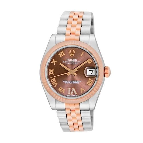 ROLEX MID SIZE 31MM STAINLESS & 18K ROSE GOLD DATEJUST 178271 BOX WARRANTY: ROLEX MID SIZE 31MM STAINLESS & 18K ROSE GOLD DATEJUST 178271 BOX WARRANTY ROLEX Mid size Stainless & 18K Rose Gold 31mm Datejust 178271 Box Warranty Pre-Owned Lady's Midsize Stainless Steel & 18K Ros