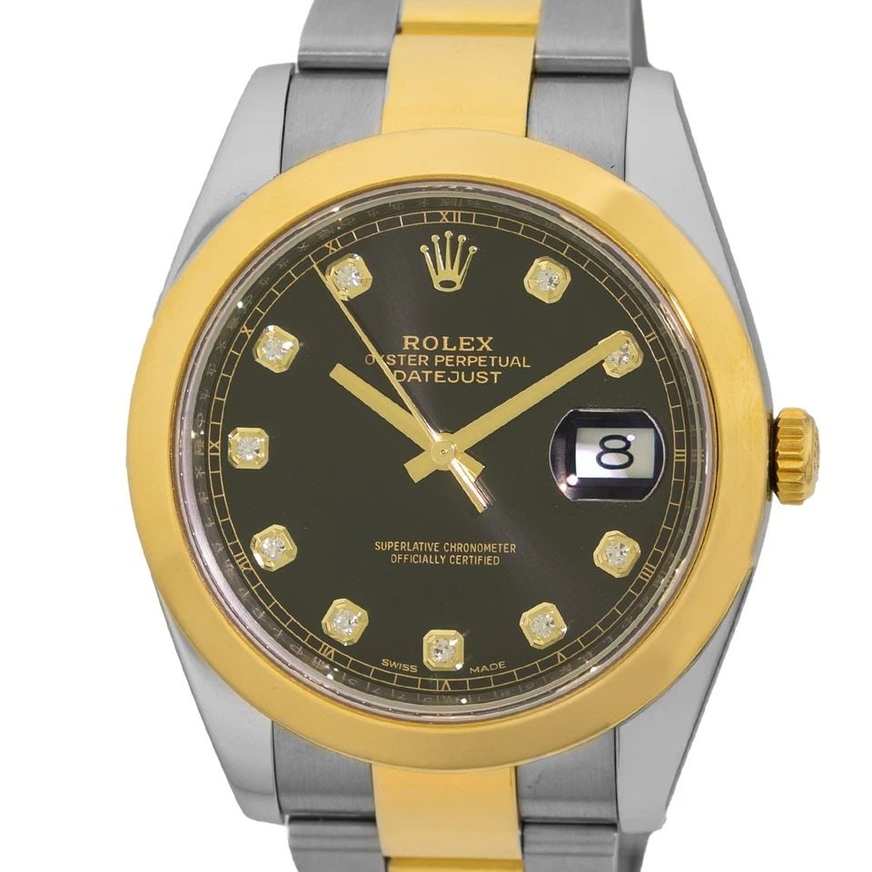 ROLEX STAINLESS STEEL & 18K YELLOW GOLD 41MM ROLEX "DATEJUST II" 126303 BOX: ROLEX STAINLESS STEEL & 18K YELLOW GOLD 41MM ROLEX "DATEJUST II" 126303 BOX BRAND: Rolex Model: Datejust 41 Reference No: 126303 Gender: Gent’s Movement: Handmade Swiss Chronometer Certified(COSC) A