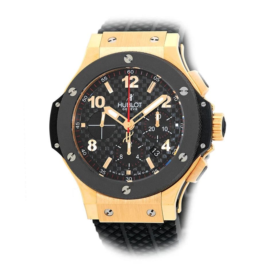 HUBLOT 18K ROSE GOLD & CERAMIC 44MM BIG BANG CHRONOGRAPH 301.PB.131.RX WARRANTY (1 of 2)